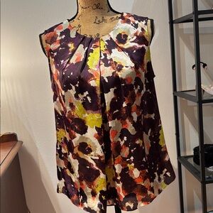 Jones New York Floral Sleeveless Blouse